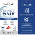 thumbnail image 4 of Haggar Smart Wash Men's Classic Fit Performance Button Up Dress Shirt, 4 of 4