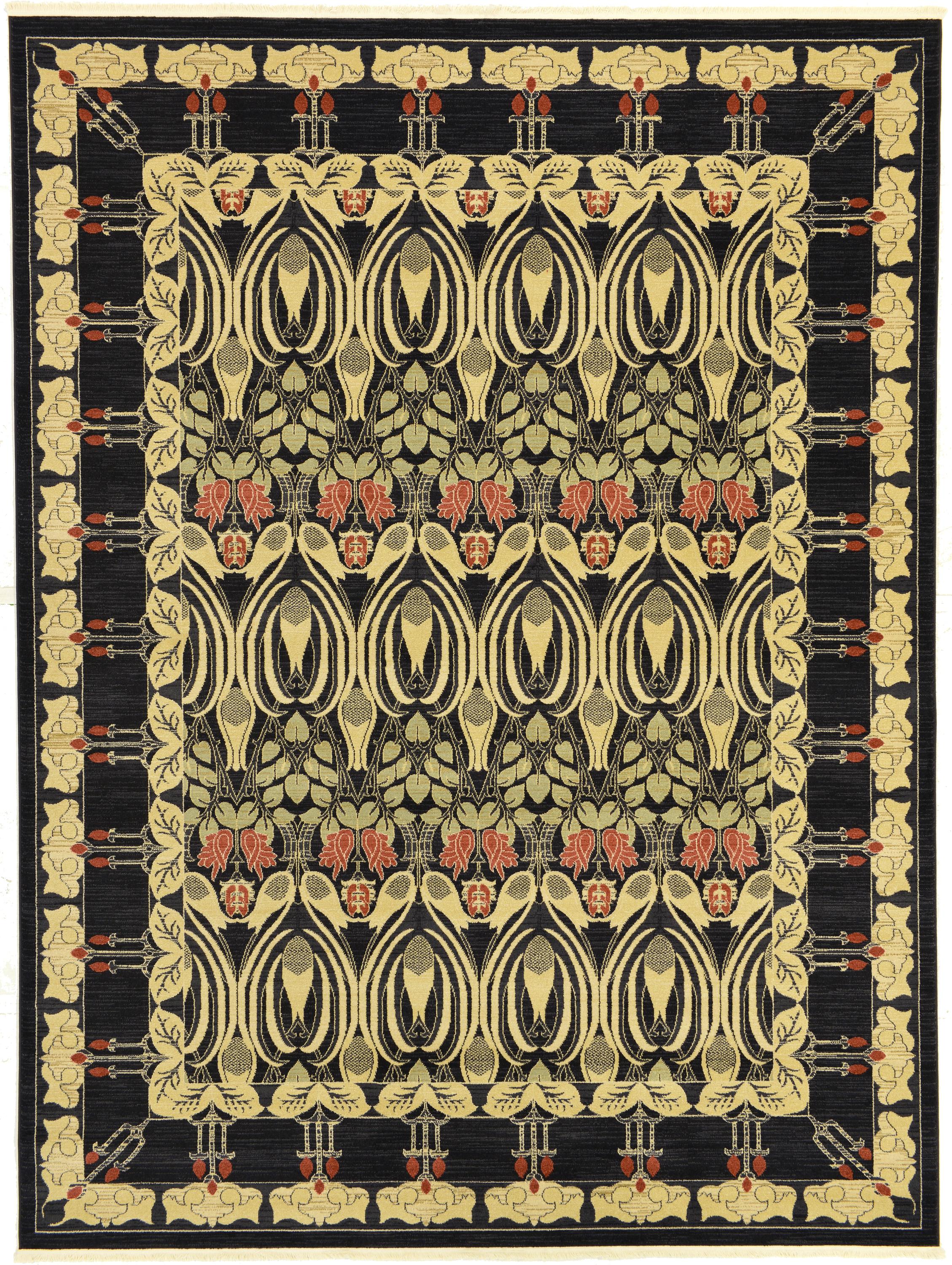 Unique Loom Carnation Edinburgh Vintage Geometric Area Rug or Runner