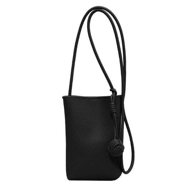 Nvzi Bolso bandolera, bolso bandolera para teléfono móvil, bolso bandolera impermeable, bolso de mano tipo cartera para teléfono (negro)