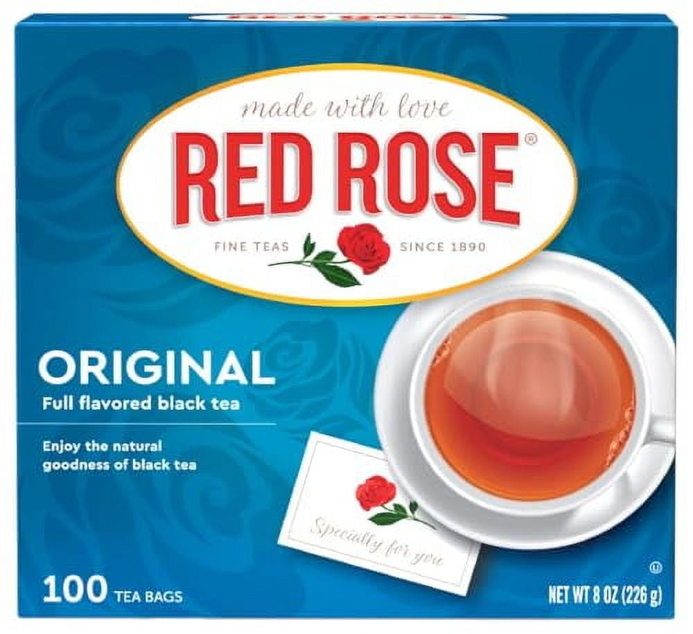 Original Full Flavored Black Tea Specially Blended Strong Black Tea with 100 Tea Bags Per Box (Pack of 4) Contains Caffeine Brew Hot/Cold Original Black Tea