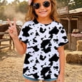 thumbnail image 4 of Boys T Shirts Short Sleeve Breathable Loose Fit Graphic Print Crewneck Tee for Casual Wear Boys' Tops Tees Shirts Black 2 Years-3 Years, 4 of 6