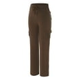 thumbnail image 3 of Pantalones de playa para mujer Pantalones cargo informales con cintura elástica para mujer, pantalones de Yoga con bolsillos, pantalones de pierna ancha, 3 of 5