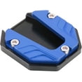 thumbnail image 1 of ZOUSSIQI Motorcycle Kickstand Plate, Universal Motorcycle Aluminium Alloy Side Stand Extension Plate High Strength Kickstand Pad Plate Support Accessory (Blue) CA919-42400, 1 of 9