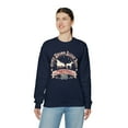 thumbnail image 6 of Adult Womens Horse Drawn Sleigh Rides Crewneck Sweatshirt, Christmas Sleigh, 6 of 7