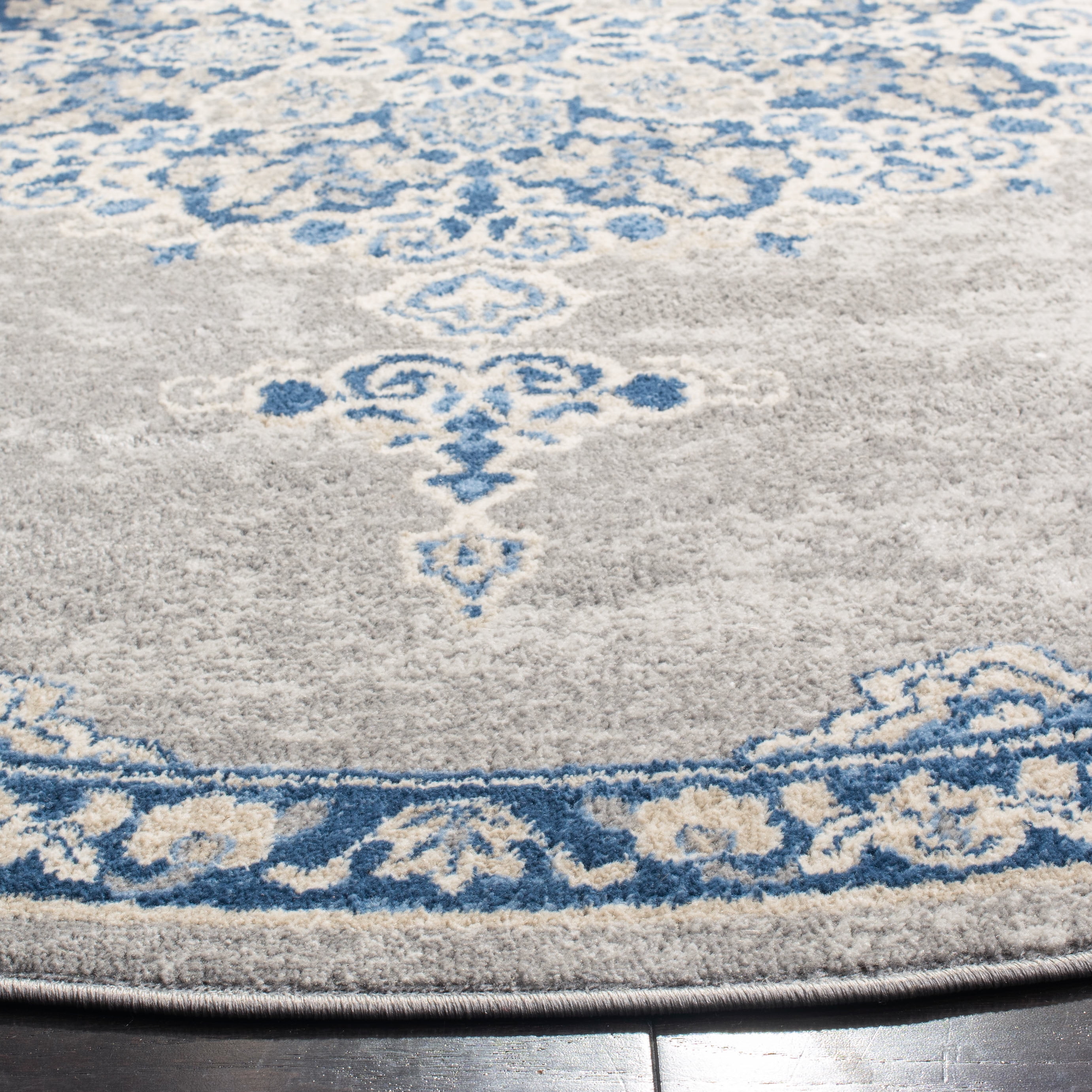 SAFAVIEH Brentwood Cahal Oriental Area Rug, Light Gray/Blue, 9' x 12'