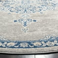 thumbnail image 5 of SAFAVIEH Brentwood Cahal Oriental Area Rug, Light Gray/Blue, 3' x 3' Round, 5 of 10