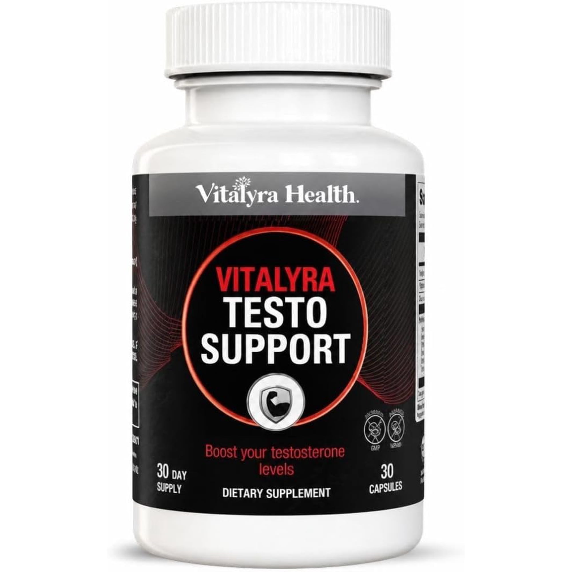 Vitalyra Testo Booster - Natural Testosterone Support Supplement for Men | Promotes Energy, Stamina, and Vitalyraity | Men’s Health | Made in USA | 30 Days Supply