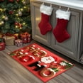 thumbnail image 4 of Dmlowu Christmas Doormat - Non Slip Christmas Front Door Mat for Outdoor Entryway, Merry Xmas Decor Rug for Kitchen, Bedroom & Bathroom, 16x24" Holiday Christmas Door Mat, 4 of 6