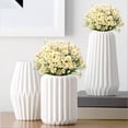 thumbnail image 4 of Zukuco Artificial Daisies Flowers,Outdoor Artificial Flowers ,8 Bundles UV Resistant Fake Flowers Outdoor,Plastic Flowers Shrubs for Indoor Outside Home Décor (White), 4 of 8