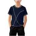 thumbnail image 2 of DAETIROS Boys Quick Dry Athletic Shirts Short Sleeve Crew Neck Workout T-Shirt Cooling Lightweight Sporty Summer Tee, 2 of 8