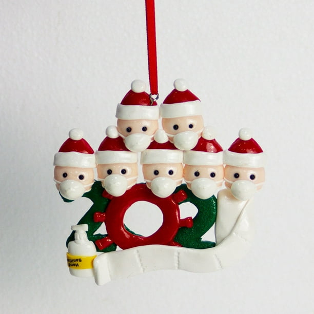Pack Of 5)Family 7 People Christmas Ornament Kit With Mask, 2023 Quarantine Survivor Family Customized Christmas Thanksgiving Decorating Kit Creative Gift - Walmart.com