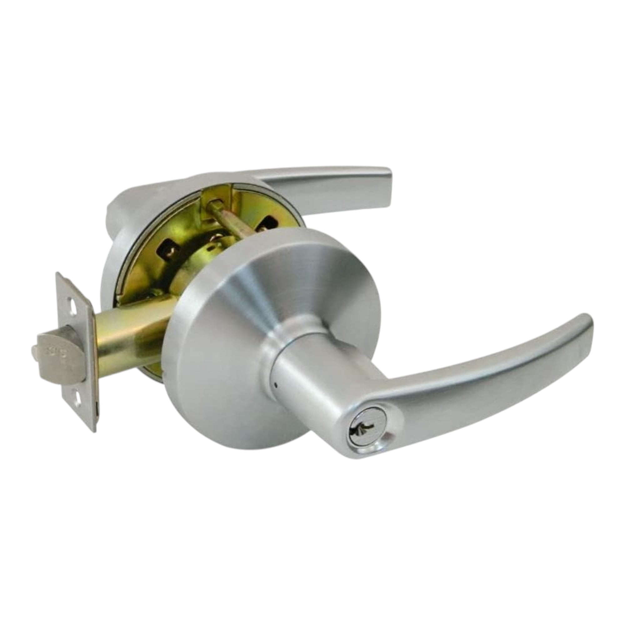 Stanley N280-636 Universal L-Handle Garage Door Lock, Chrome, For