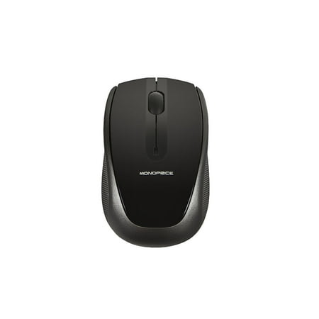 Monoprice M19 Wireless 3-Button Optical Mouse - Black�Ideal For Work, Home, Office, Computers - Workstream