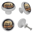 thumbnail image 4 of Halloween Fluorescent Drawer Pulls with Screws - Round 4-Pack Glow-in-the-Dark Knobs, Suitable for Cabinets, Wardrobes, and Dressers - Furniture Decor with Dresser Handles, 4 of 6