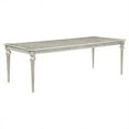 thumbnail image 4 of Coaster Evangeline 7-piece Wood Rectangular Dining Table Set in Ivory and Silver, 4 of 13