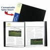 C-Line Products 33240 Bound Sheet Protector Presentation Book, 24 Sleeves - Black