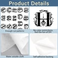 thumbnail image 3 of 2Sheets A-Z Letters Water Soluble Embroidery Stabilizers Initial 52Pcs Patterns Hand Sewing Stick and Stitch A4 Transfers Fabric Wash Away Pre-Printed Self Adhesive, 3 of 9