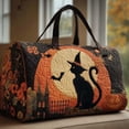 thumbnail image 4 of Halloween Travel Duffle Bag Hippie Van Quilted Duffle 3D Printed Retro Bus Weekender Bag Boho Fitness Yoga Camping Outdoor Overnight Luggage Bags, 4 of 6