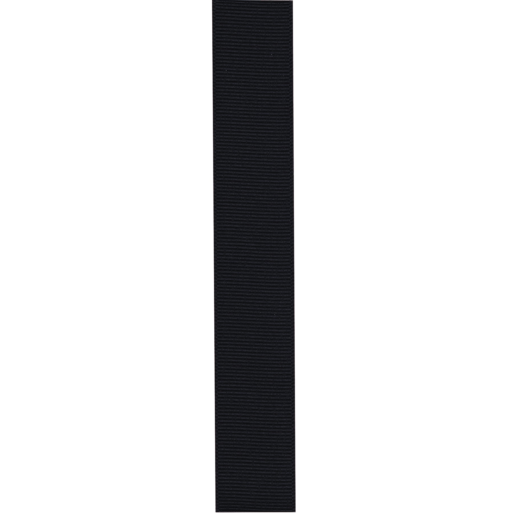 Offray Ribbon, Black 7/8 inch Grosgrain Polyester Ribbon, 18 Feet
