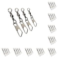 thumbnail image 2 of Eigraketly * Conector giratorio de pesca de 100 piezas, rodamiento de acero inoxidable, anzuelo rodante, juego de herramientas a presión, accesorio de en forma de B 37 mm 10piezas Eigraketly CBP448573, 2 of 5