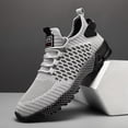 thumbnail image 2 of New+[Popular Choice] Men's Large Size Sneakers Breathable Fabric Running Shoes  - Striped, with Stability Support, 2 of 9