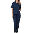thumbnail image 1 of Ensemble de 2 Pcs Uniforme Médical d'Hôpital Unisexe Haut Pantalon Infirmière Dentiste, 1 of 4