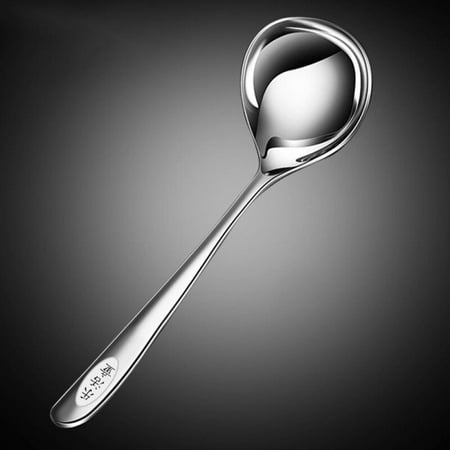 

Pretty Comy Two Colors 304 Stainless Steel Spoon Soup Deepening Spoon Soup Long Handle Large Spoon Public Spoon Kichen Accessories Silver 1