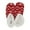 Red-1, variant on WREESH Women's Christmas Prints Thick Warm Middle Tube Slipper Socks, Ankle Length Floor Snow Christmas Socks Gray
