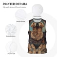 thumbnail image 3 of Pofeuu Tree Meditating Golden Retriever Print Basketball Jersey, Shirts for Men Youth Basketball Jersey Crew Neck-Medium, 3 of 6