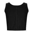 thumbnail image 6 of Cotton Linen Crop Tops Womens Loose Fit Crewneck Sleeveless Tank Top Workout Casual Summer Tee Solid Color (S, Black), 6 of 7