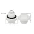 thumbnail image 2 of Unique Bargains G1/2' Square Male Thread PPR Pipe Fitting End Cap, Tubing Stopper for Preventing Leakage, White 5Pcs, 2 of 4