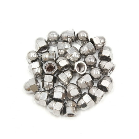 Rear Fork Part - 30Pcs Chroming Rear Fork Shock Absorber Hexagon Dome Nut Cap for CG Motorcycle