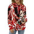 thumbnail image 4 of Demon Slayer Unisex Sweatshirts Loose Pullover Sweater Hooded Hoodie 3D Printing Jacket Winter Fall Clothes S, 4 of 7