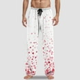thumbnail image 2 of Mepaouo Men's Pajama Pants Soft Lounge Sleep Pj Bottoms Casual Home Sleepwear Trousers(Pink,M), 2 of 4