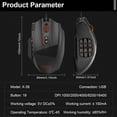 thumbnail image 6 of E-YOOSO X-39 USB Wired RGB Gaming Mouse 16400 DPI PAW3327 19 buttons programmable game Optical mice for Computer PC Laptop, 6 of 6
