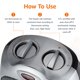 thumbnail image 5 of Amazon Basics - Calentador de cer&aacute;mica port&aacute;til para uso en interiores, para oficina y hogar, protecci&oacute;n contra sobrecalentamiento y vuelco, termostato, no oscila, 150, 5 of 7