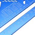 7 inch Metric Aluminum Alloy Triangle Angle Ruler Protractor Swanson