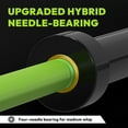 thumbnail image 6 of HANDBODE 7ft Olympic Barbell 45lb (20kg) - 1000lb High-Capacity Weight Bar for Deadlift / Powerlifting / Squat, Bench Press Bar for Strength Training Home Gym Workout, Green, 6 of 9