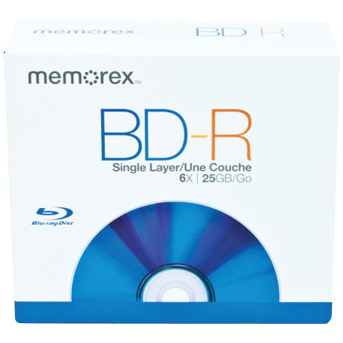 Memorex 98684 6x10 mm Disque Blu-Ray BD-R - 5-Pack (Discontinué par le Fabricant)