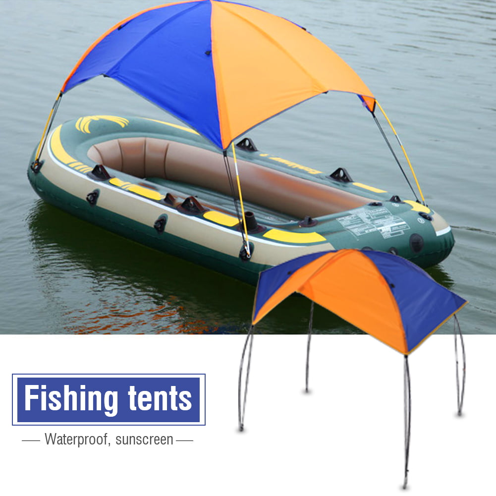 2-4 Person Boat Canopy Sun Shade Inflatable Anti UV Awning Shelter Tent Outdoor 