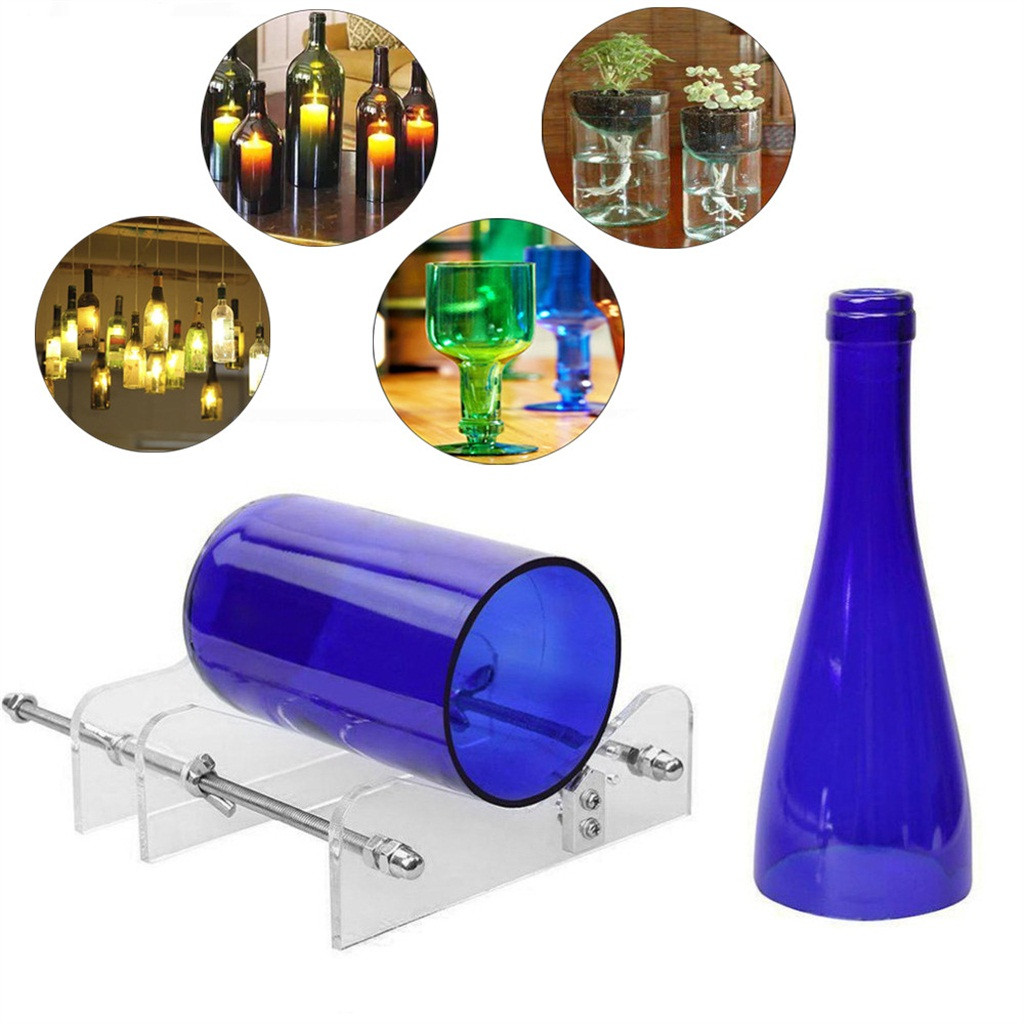 XKHAZA Bottle Cutter & Glass Cutter DIY Machine for Cutting Wine, Beer, Liquor, Whiskey, Alcohol, Champagne, Water Bottles to Craft Glasses Accessories Tool