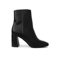 thumbnail image 2 of SUGAR Womens Black Comfort Goring Elly Square Toe Block Heel Zip-Up Dress Booties 8.5 M, 2 of 4
