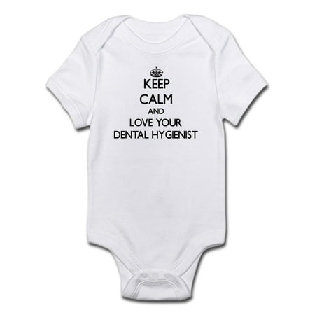

CafePress - Keep Calm And Love Your Dental Hygienist Body Suit - Baby Light Bodysuit
