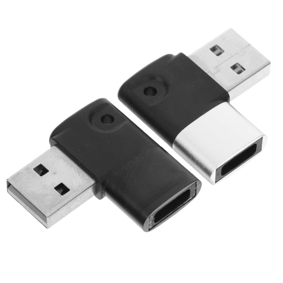 OFFIGAM 2-Pack USB C Elbow Converters TPE USB-C Backbone Adapter for Easy Connection