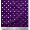 thumbnail image 1 of Soimoi Purple polyester Crepe Fabric Oaknut Fruits Decor Fabric Printed Yard 42 Inch Wide, 1 of 3