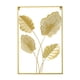 thumbnail image 1 of Decoración de pared moderna, adorno decorativo enmarcado, artesanía abstracta de metal para colgar. 4 hojas, 1 of 8