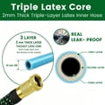 thumbnail image 4 of 100ft Expandable Garden Hose, Lightweight Flexible Water Hoses with 10 Spray Nozzles, Green, 4 of 9