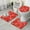 Red Christmas Snowman, variant on Red Christmas Snowflake Pattern Bathroom Rugs Sets 3 Piece,Toilet Cover Set,Absorbent Non Slip Bathroom Mats Sets with U-Shaped Contour Rug Toilet Rug Set