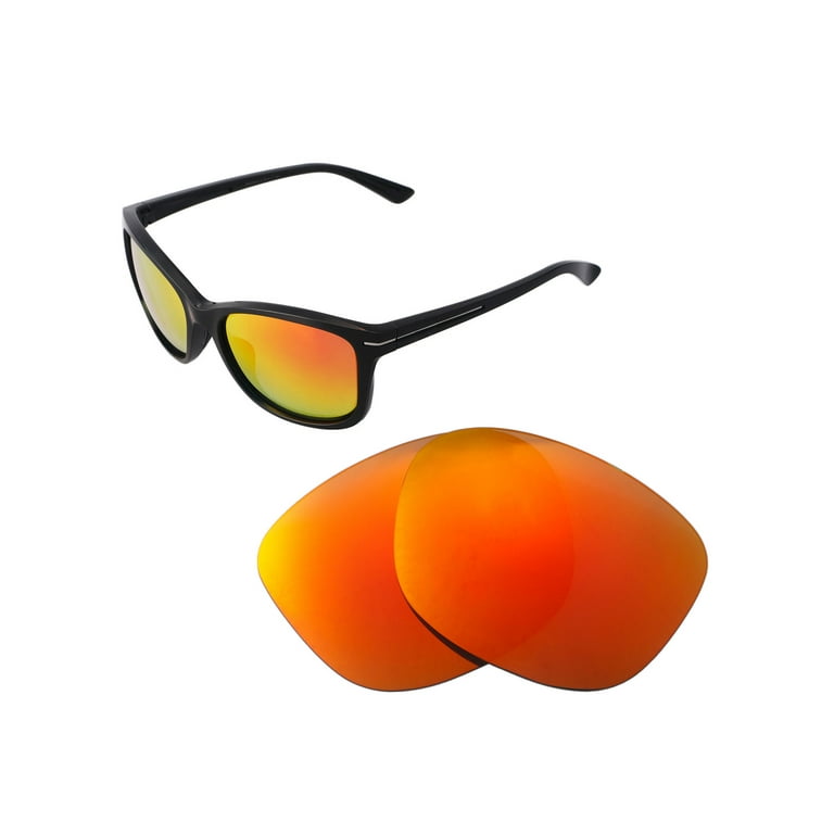 Walleva Fire Red Polarized Replacement Lenses for Oakley Drop In