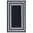 thumbnail image 3 of GlowSol 9'x18' Outdoor Rug for Patio Waterproof Reversible Plastic Camping Rugs for Rv Porch Deck Camper Balcony Backyard, Dark Blue, 3 of 8